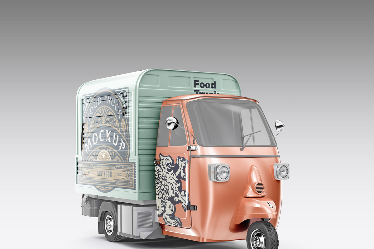 Food Truck Mockup, a Product Mockup by OneVectorStock (Photo 3 of 16)