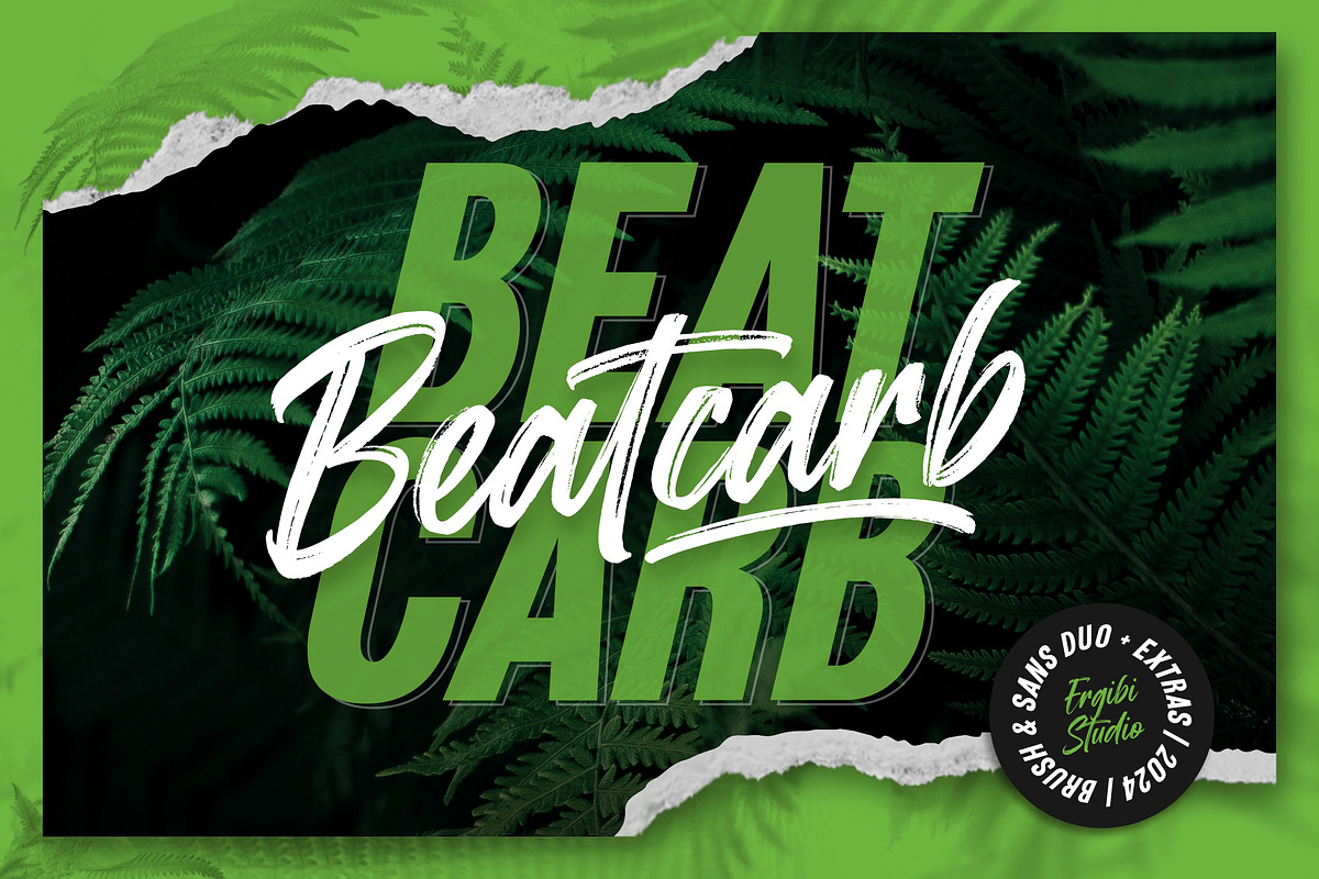 Beatcarb - Brush & Sans, a Handwritten Font by ErgibiStudio (Photo 1 of 10)