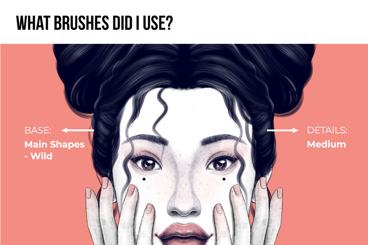 25 Hair Brushes for Affinity, a Brush Add-On by Riveros Illustration (Photo 4 of 9)