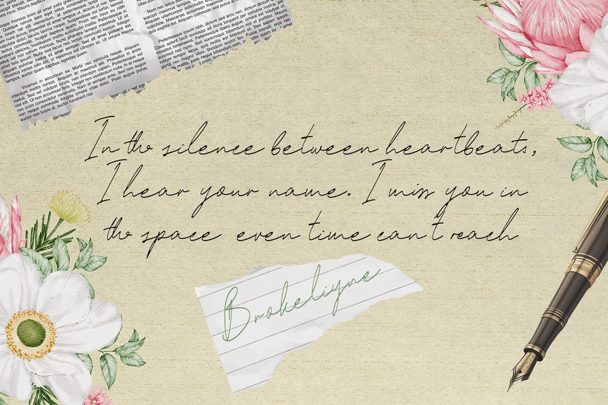 Lineword – Casual Handwritten Script, a Script Font by overlaytemplates (Photo 3 of 5)