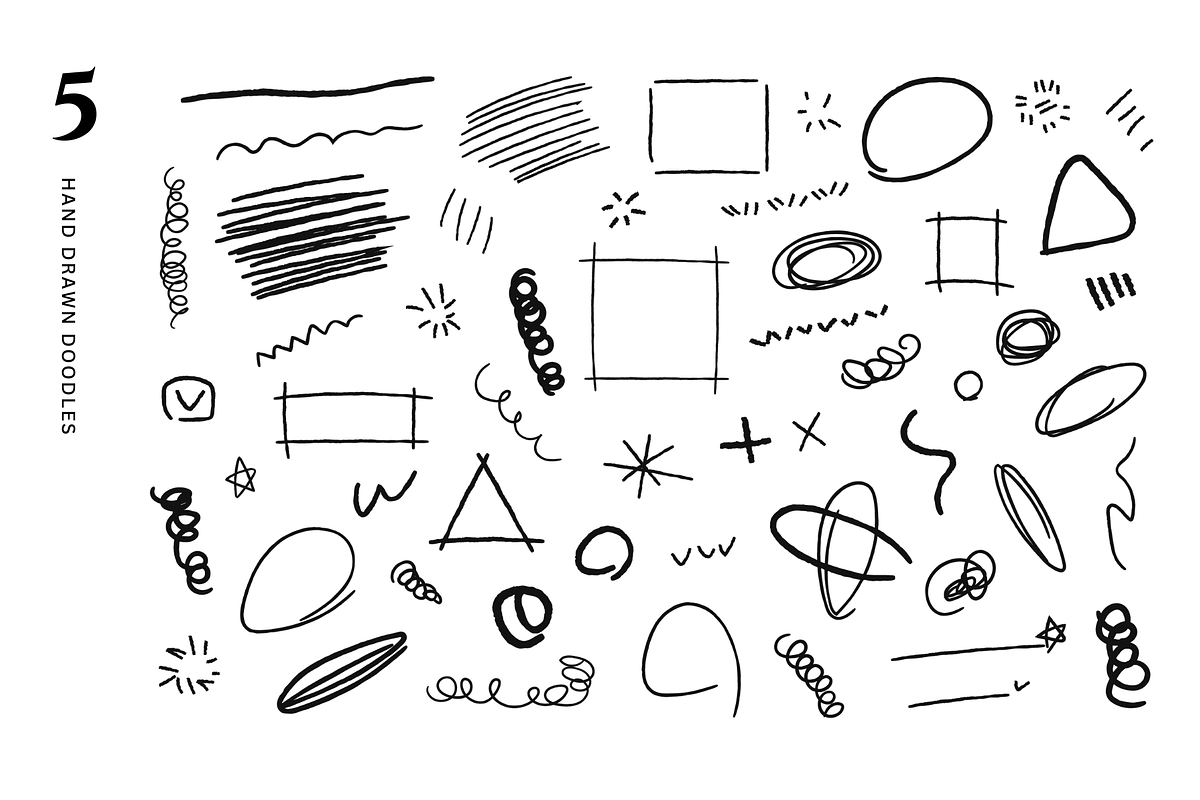 546 hand drawn doodles, an Object Graphic by Pinkbrush (Photo 6 of 11)