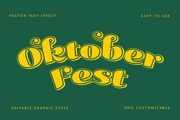 Oktoberfest Retro Text Effect