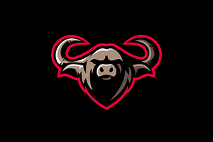 Buffalo E Sport Logo Vector Icon