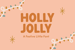 Holly Jolly A Festive Holiday Font