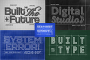 Technical Blueprint Text Effects, a Layer Style Add-On by Matsero (Thumbnail 3 of 4)