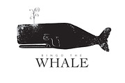 Folk Art Whale Illustration, an Animal Illustration by Digital Art Downloads (Thumbnail 1 of 3)