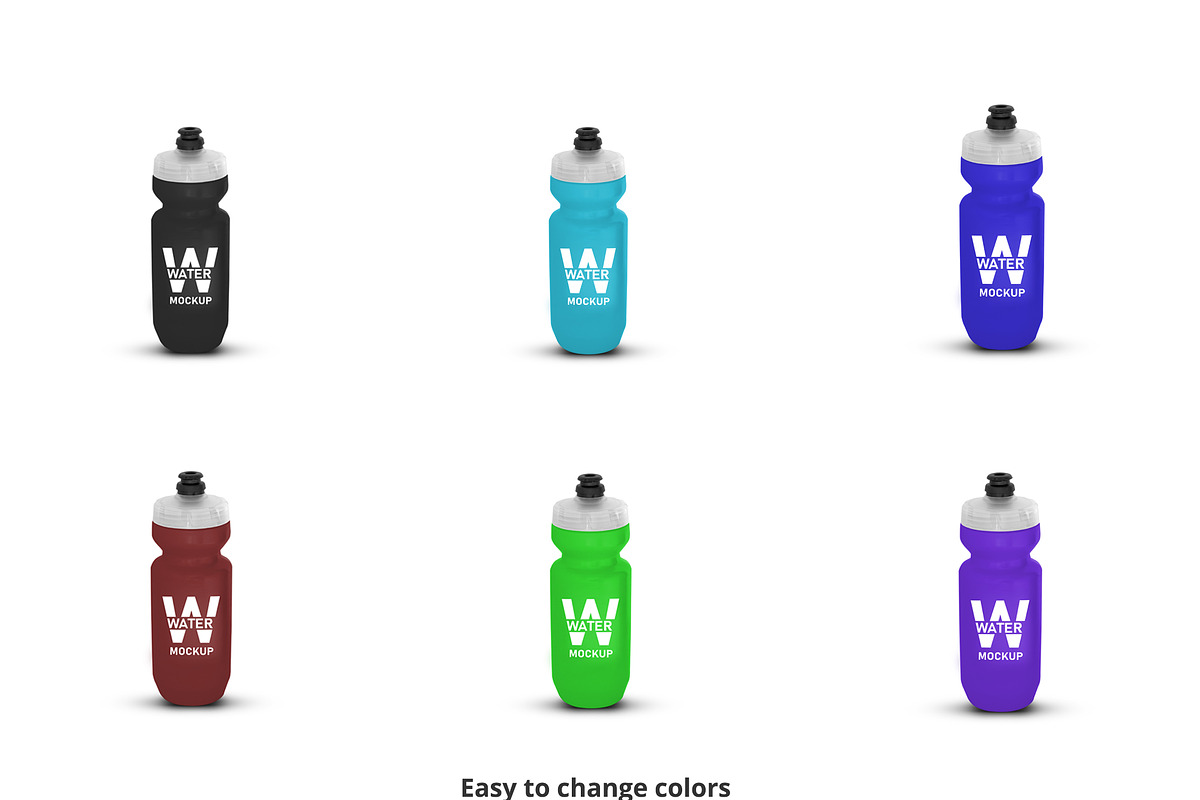 Plastic Water Bottle Mockup, a Cups & Container Mockup by Madjid (Photo 3 of 5)