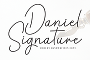 Daniel Signature | Script Font, a Handwritten Font by Scratchones (Thumbnail 1 of 8)