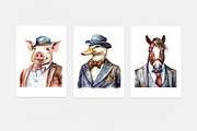 Animals in Suits Collection, an Animal Illustration by artsy-fartsy (Thumbnail 14 of 14)