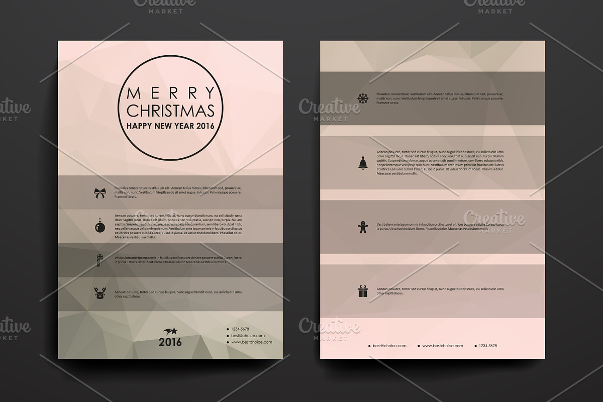 Merry Christmas Brochures, a Brochure Template by Palau (Photo 17 of 49)