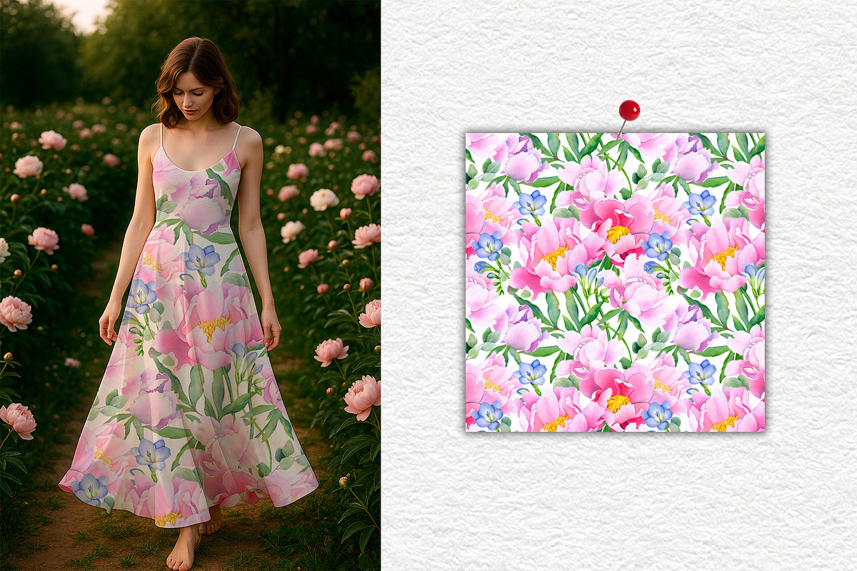 Watercolor Flower Garden Collection, an Illustration by SunnJaneArt (Photo 7 of 14)