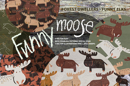 Forest dwellers - funny elks