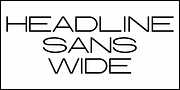 Headline Sans Wide JNL, a Sans Serif Font by Jeff Levine Fonts (Thumbnail 2 of 5)