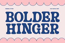 Bolder Hinger - Food Retro Font