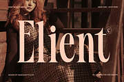 Elient – Elegant Fashion Serif Font, a Serif Font by MaikoHatta (Thumbnail 1 of 9)