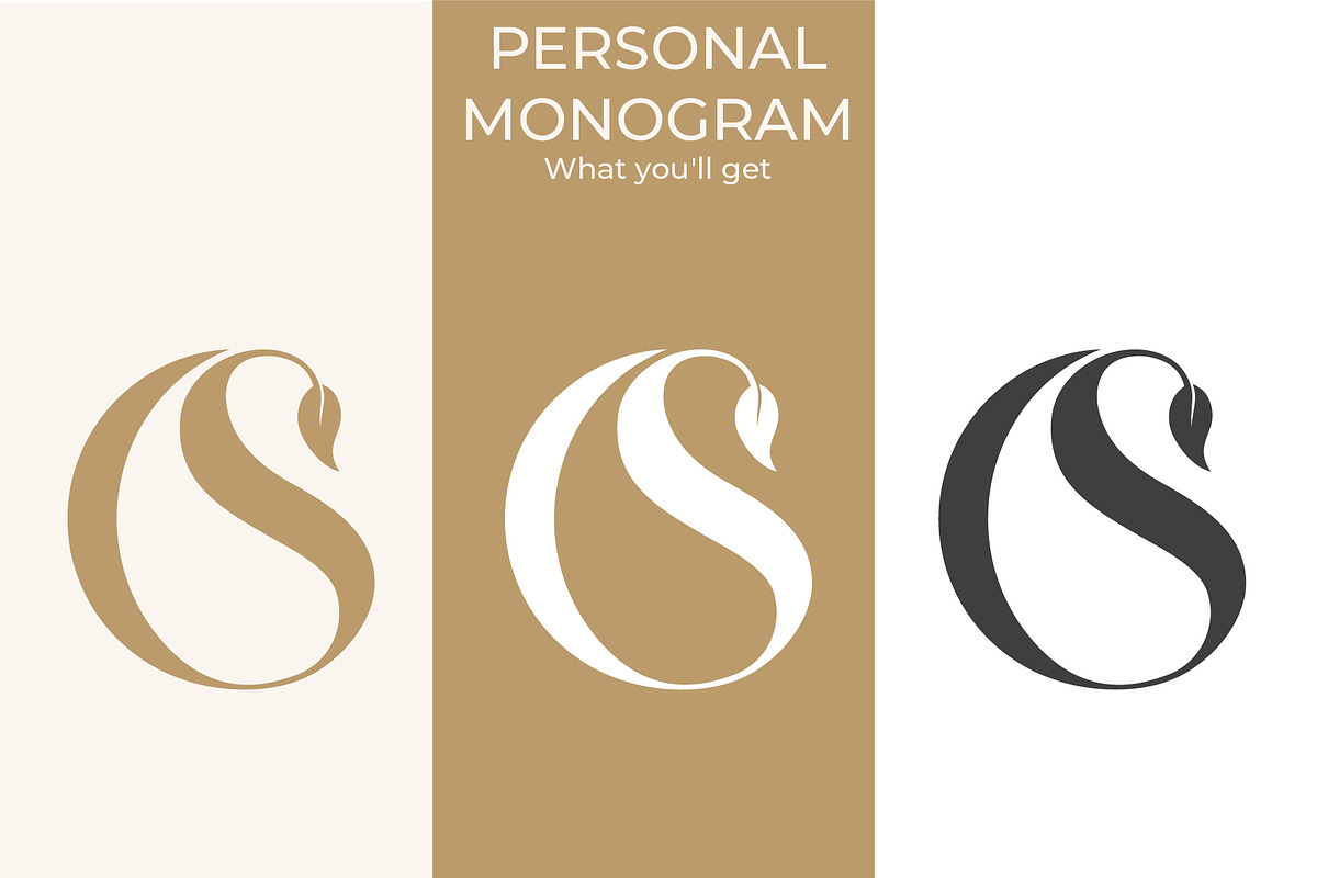OS SO Wedding Monogram Logo, a Branding & Logo Template by LogoAV (Photo 2 of 6)