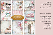 The Seamstress Big Junk Journal Kit, a Background Graphic by The Dutch Lady Designs (Thumbnail 3 of 8)