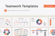 Teamwork Powerpoint Templates, a Presentation Template by HiSlide.io (Thumbnail 1 of 5)