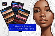 25 Portrait Procreate Color Palettes, a Palette Add-On by Selentaori Studio (Thumbnail 1 of 8)