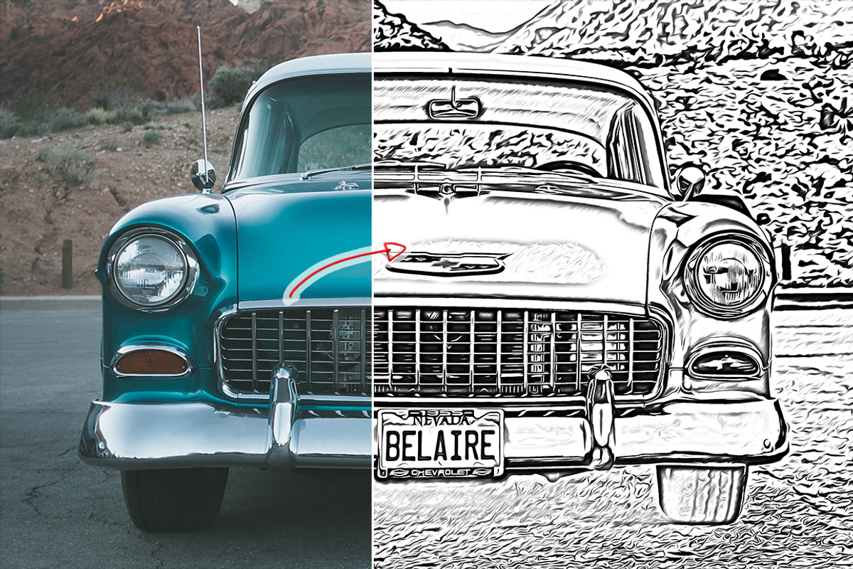 (50% off) Sketch Oil Paint Action, an Action Add-On by Linspace (Photo 2 of 10)