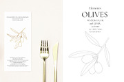 Watercolor Olives collection, a Graphic by MayaNavits (Thumbnail 6 of 25)