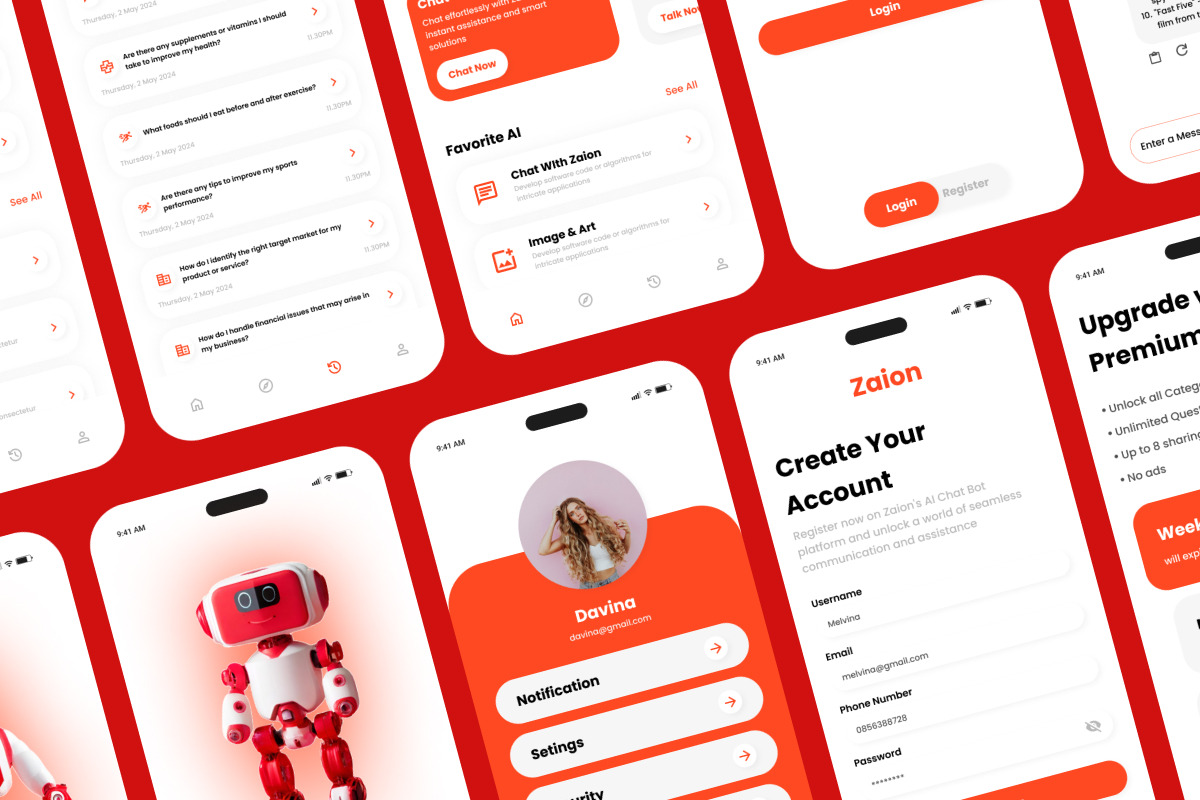 Zaion - Ai Chatbot Mobile App, an App Template by twinstd (Photo 5 of 5)