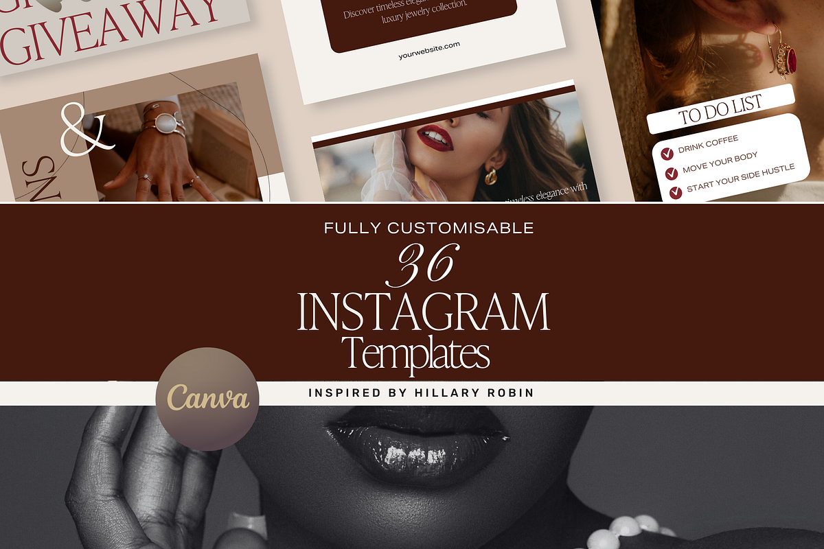 36 Luxury Instagram Templates, a Social Media Template by The Lone Crowd (Photo 1 of 9)