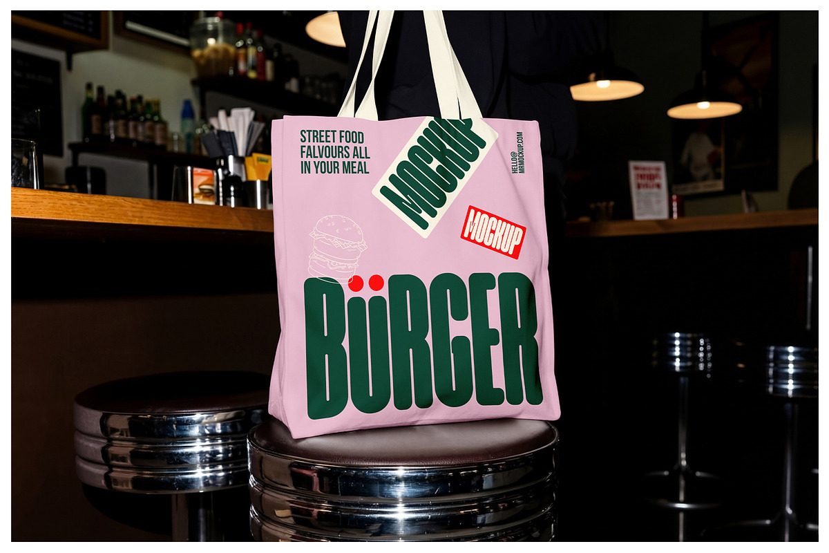 Burger Mockups - Bar Scenes, a Packaging Mockup by Mr.Mockup™ (Photo 6 of 13)