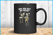 Skeleton Pizza Funny Halloween SVG, a Graphic by Creativeusart (Thumbnail 3 of 4)