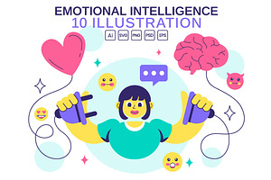 10 Emotional Intelligence, a Person Illustration by denayunebgt