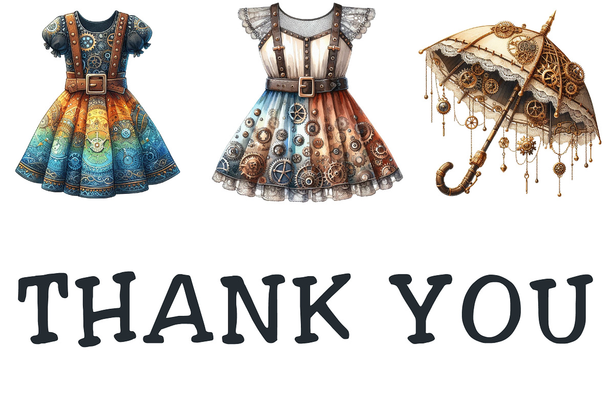 Steampunk Summer Clipart, an Illustration by Pixels.Craft (Photo 7 of 7)