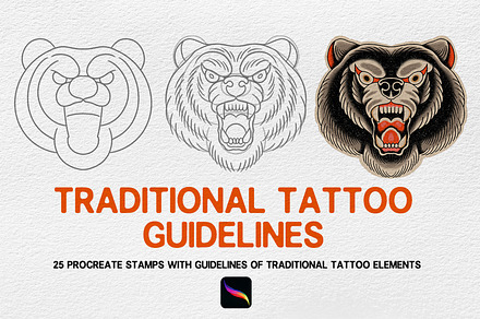 Procreate - Traditional Tattoo Guide, an Education Illustration by Born to Love