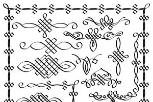 Calligraphic Design Elements