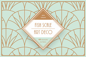 Fish Scale Art Deco Patterns