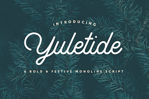 Yuletide Monoline Script