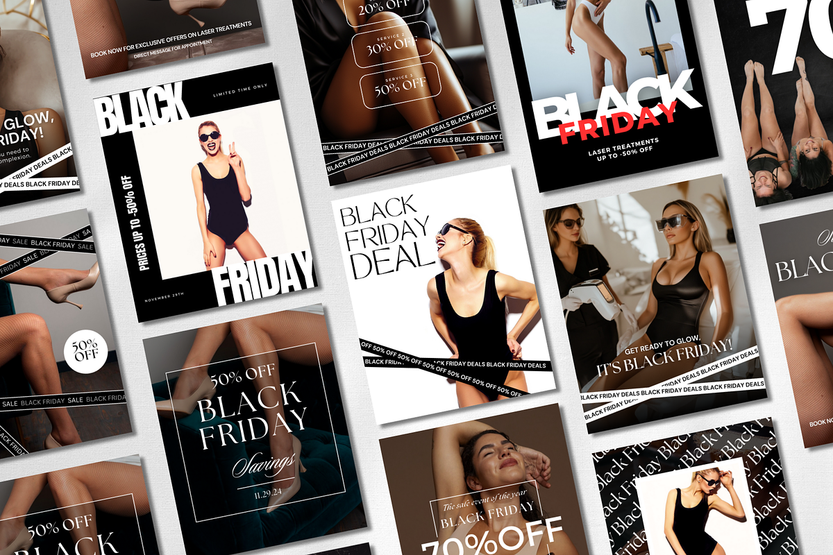 Black Friday Laser Hair Removal, a Social Media Template by DesignsbyMariaStudio (Photo 5 of 10)