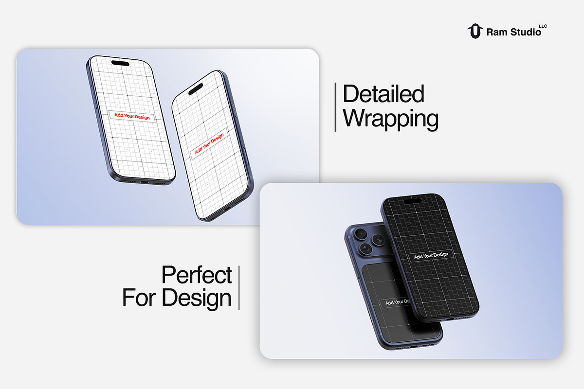 Modern iPhone 17 Pro Screen Mockup, an iPhone Mockup by RamStudio2 (Photo 5 of 15)