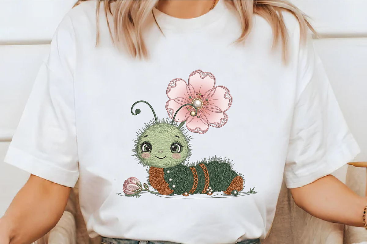 Flower Caterpillar Png Design, a Seasonal Illustration by designcity5 (Photo 3 of 4)