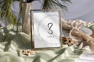 Card Mockup 5x7Table Number Xmas Ch3