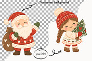 Boho Christmas Print Winter Holiday, a Seasonal Illustration by SugarCloudStudioArt (Thumbnail 2 of 5)