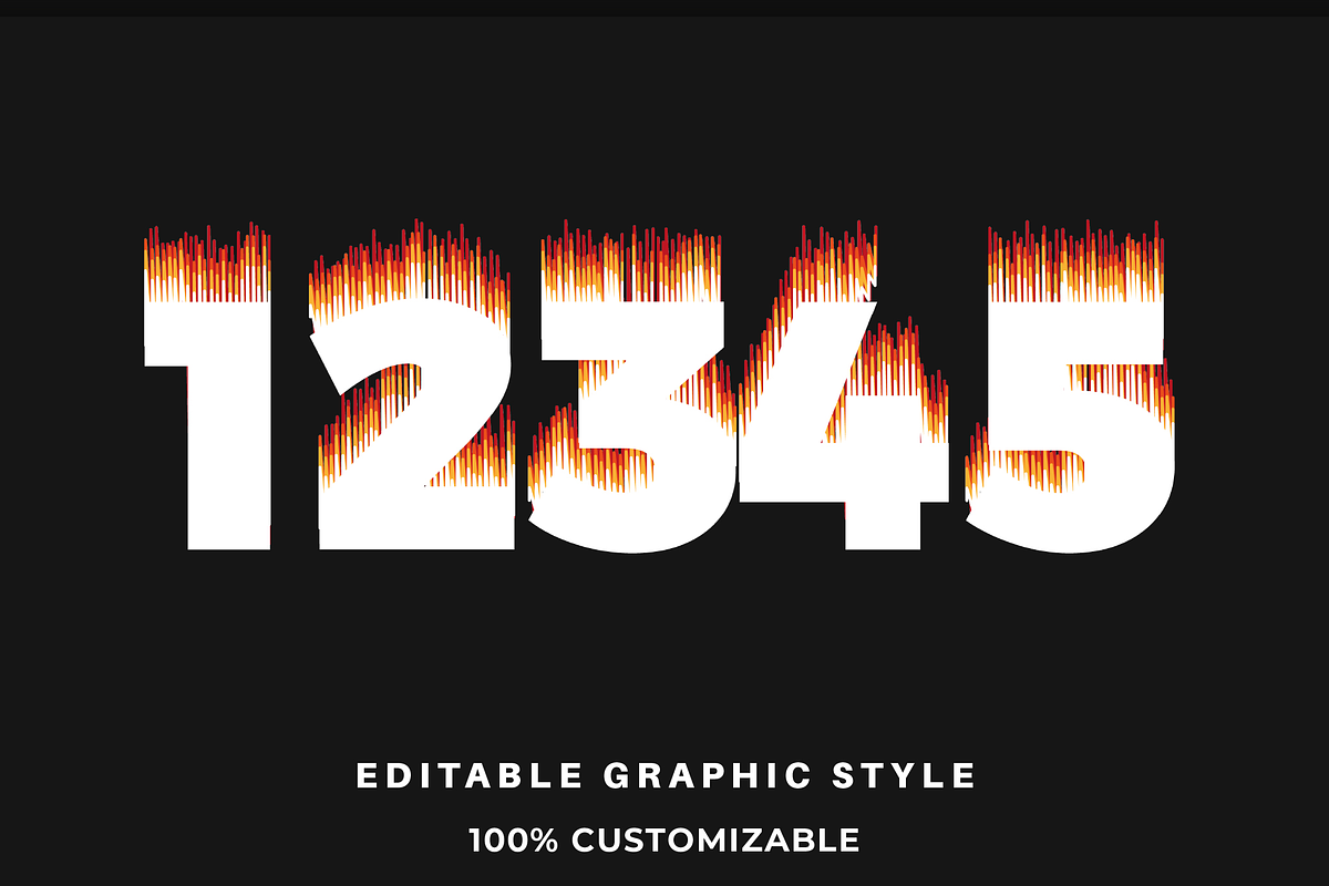 Burnt Bold Thick Text Effect preview 2