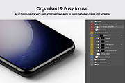 Galaxy S23 - 21 Mockups Scenes, an Android Mockup by Asylab (Thumbnail 6 of 40)