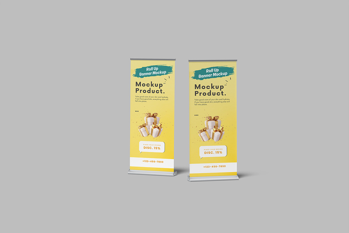 Roll Up Banner Mockup, a Product Mockup by rizalamora (Photo 6 of 11)