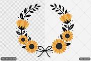 Sunflower SVG PNG Design Bundle, an Illustration by Actual Pixel (Thumbnail 19 of 30)
