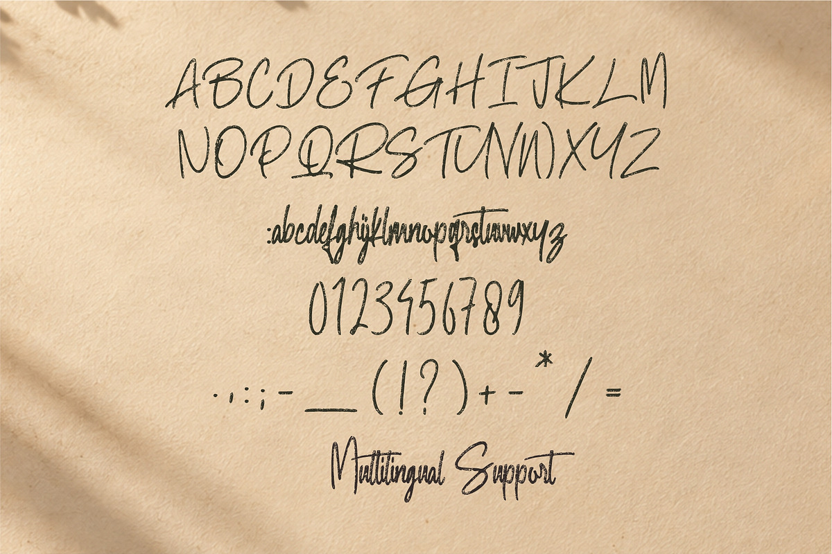 Starpick Rockbily Handwritten Script, a Script Font by Tyedge Studio (Photo 2 of 7)