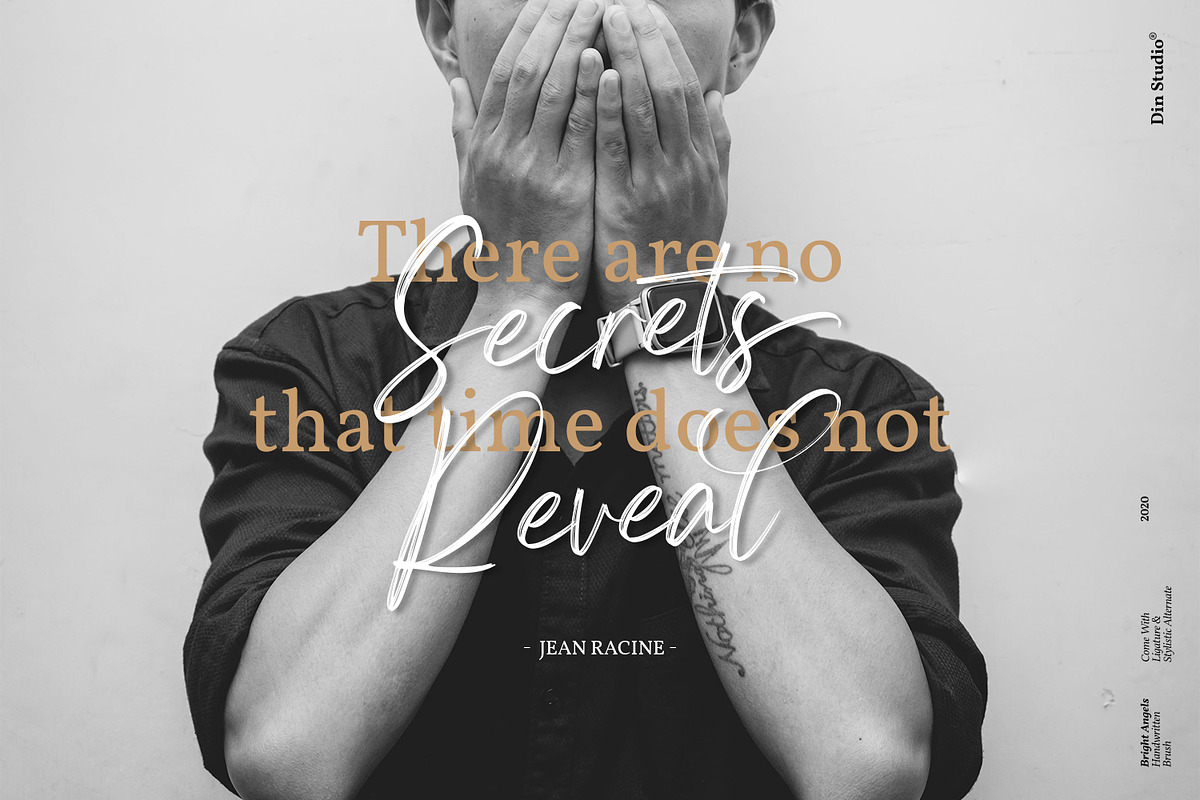 Bright Angels, a Script Font by din-studio.com (Photo 10 of 10)