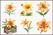 Orange Spring Flowers PNG Honey Lill, an Illustration by Sublimation Artist (Thumbnail 3 of 6)