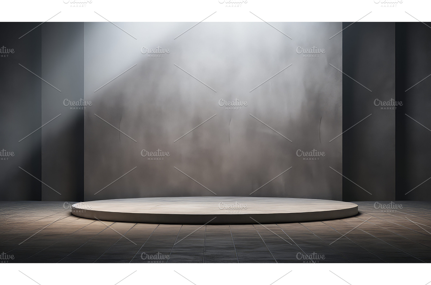 stage gray podium background ai, a Business Photo by pikepicture