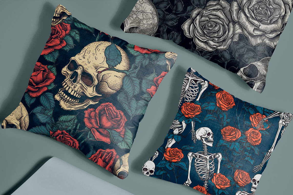 Love and Death Pattern, a Pattern Graphic by CreativeClick (Photo 2 of 5)