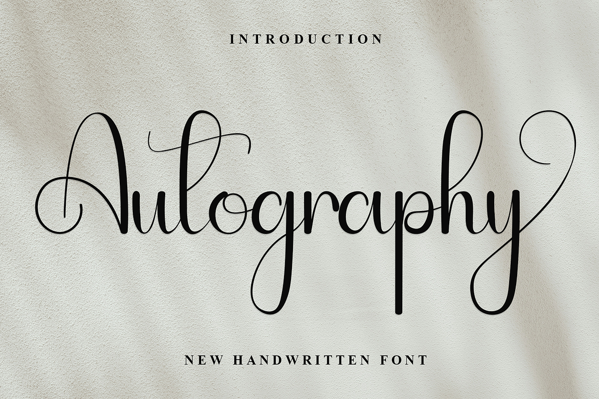 Autograph, a Handwritten Font by FreshTypeINK (Photo 1 of 8)
